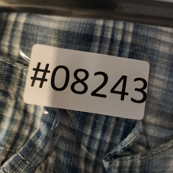 Midwest Traders Shirt Womens 22 Blue Plaid Sleeveless Button Up Blouse *NWT* - Picture 8 of 8